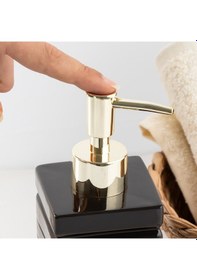 Resim Porsima 3206 Seramik Sıvı Sabunluk Lavabo Sabunluğu 275 Cc Siyah 