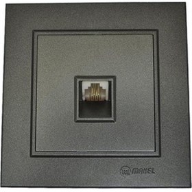 Resim Karea Nümeris Telefon Prizi +çerçeve Füme 