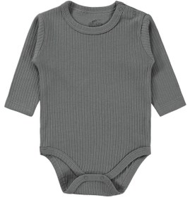 Resim Minidamla Uzun Kol Basic 3'lü set 1-18 Ay Çıtçıtlı Badi - Mavi - Mavi / 12-18 Ay 