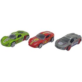 Resim 3'lü Araba Yarış Seti - Die Cast - Ds045 - Elmg-726356 Renkli 