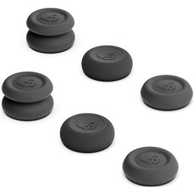 Resim Skull&amp Co Switch/lite Rocker Kapak Anahtarı Oled Rocker Kapak Kombinasyonu Yığın Kapak 6 Parça Ns Pro/ps4/ps5 Siyah+siyah 