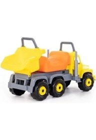 Resim Polesie Kamyon Koltuklu 1+ Yaş İçin 100 kg Taşıma Kapasiteli Sarı Oyuncak Araba 
