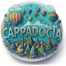 Resim Silikon Buzdolabı Magneti Model 6 Kapadokya Temalı 