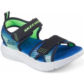 Resim Skechers 407034l Bklm Microspec-splash Erkek Çocuk Sandalet Çok Renkli 