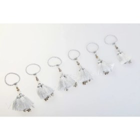 Resim Kanca Ev Altılı Set Peçetelik Şans Toplu Beyaz Gümüş 