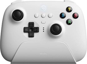 Resim 8bitdo Ultimate 2.4G Windows Android PC iPad Uyumlu Beyaz Controller ve Şarj Dock 
