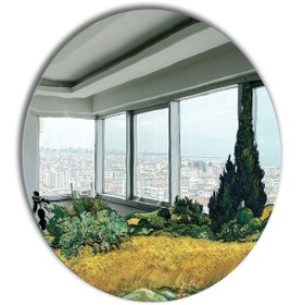 Resim Yuvarlak Ayna, Pinterest Ayna, Renkli Duvar Dekoru, Pinterest Oda Dekoru, Kırılmaz Dekorafif Ayna 