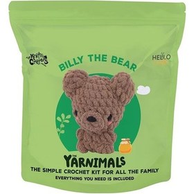 Resim Bakgelal Amigurumi Ayı Yapım Kiti Aile Ve Çocuk Aktivite Seti Başlangıç Seviyesi Tığ Örgü Seti 
