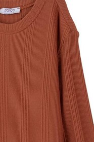 Resim Panço Tişört Uzun Kollu Tişrört Kız Çocuk Uzun Kollu T-shirt Somon 