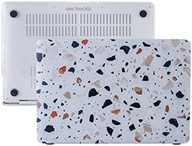 Resim McStorey MacBook Air 13 inç Kılıf M1 & Retina Uyumlu – Desenli Sert Plastik Hardcase Koruyucu Kapak A2337 A2179 A1932 Gri 