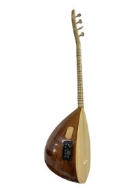 Resim Kısa Sap Bağlama Amerikan Cevizi Ritimli Ekolayzırlı Kaliteli 