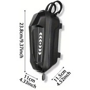 Resim Sunshine011 2l Taşınabilir Scooter Çantası Büyük Kapasiteli Elektrikli Scooter Depolama Çantası Ergonomik Tasarım Ayarlanabilir Kayışlar Cep Telefonu Cüzdan Anahtarlar İçin Siyah Kumaş Haki 