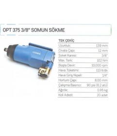 Resim Osaka Opt 375 3/8" Somun Sökme 