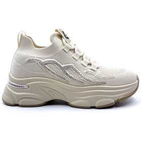 Resim Guja G25Y309 Taşlı Bej Kadın Günlük Triko Spor Ayakkabı 