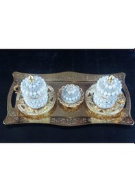 Resim Ceyyiz Otantik Ikili Taş Süslemeli Kahve Fincanı Set 