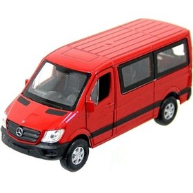 Resim Welly 1:38 Mercedes Sprinter Bus Çek Bırak Minibüs Lacivert 