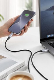 Resim Torima Şarj Kablosu Type-C to Lightning 3.0A Data Kablo U15 Siyah 