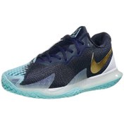 Resim Nike Air Zoom Cage 4 Hc Obsidian Metalic Gold Erkek Tenis Ayakkab 44.5 