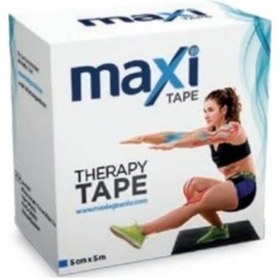 Resim Maxi Kinesiotape Sporcu Bandı Bandı Mavi 