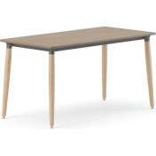 Resim Bürotime Era Çalışma Masası, Samba & Ahşap Ayak, 70X140CM 