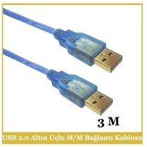 Resim Ti-Mesh Usb 2.0 Am / Am Round,Gold Açık Mavi - 3M 