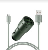 Resim GameFruy Type-c Kablo Çift Usb Hızlı Araç Şarj Cihazı 