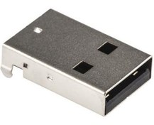 Resim Assmann A-Usb A-Lp-C Dik Açılı Smt Tipi A Usb Dişi Konnektör (Right Angle Smt Type A Usb Connector Plug) 