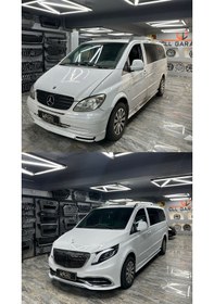 Resim Mercedes V Klass Vito Viano 2006-2015 Uyumlu 2023 Maybach Yükseltme Dönüşüm Body Kit Seti-hazır Stok-kesme Yok 