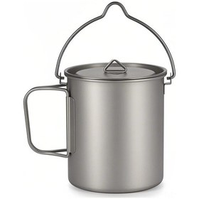 Resim Xindoker Titanyum Tencere 750ml: Hafif, Dayanıklı, Çorozivdiren - Ev Ve Doğa İçin Kamp, Yürüyüş, Bisiklet Turları Çok Renkli 