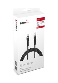 Resim Siyah Shira Serisi Type-c To Type-c Pd Kablo 2 Metre-zore 