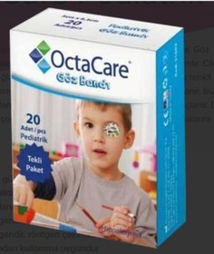 Resim Medikaltec Octacare Pediatrik Göz Pedi Erkek 5 Cm X 6,2 Cm 20 Adet 