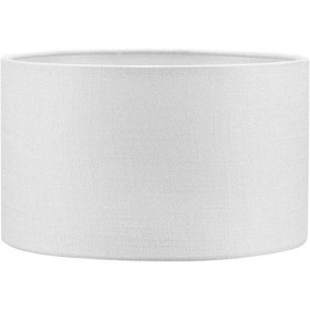 Resim Beyaz Lambader Başlığı Çap 30 Cm Silindir Kumaş Lb814 