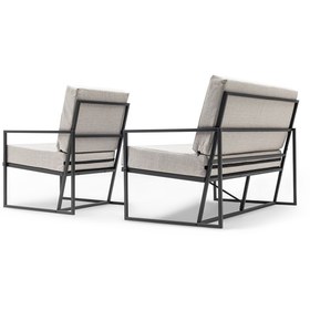 Resim Gaga Mobilya Ev Ofis Büro Bahçe Teras Kanepe Koltuk (AÇIK GRİ) 