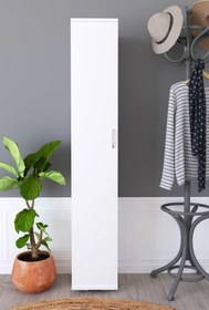 Resim Haus Modüler Haus 6 Bölmeli Tek Kapaklı Çok Amaçlı Dolap - Beyaz 