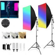 Resim Deyatech 60 x 90 Cm 120W Rgb Softbox 2'li Set Led Video Ve Fotoğraf Çekim Işıgı 