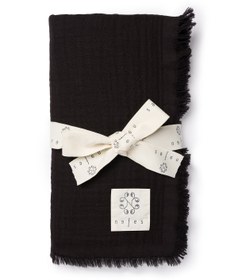 Resim Muslin Peştemal Siyah - Siyah / STD 