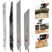 Resim Proxtech Pürüzsüz Keskin Tilki Kuyruğu Testeresi Kemik Et Demir Ağaç Plastik Kesme 4'lü Set 