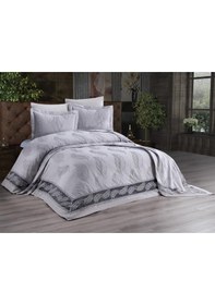Resim Çeyizdiyarı Barbara 6 Parça Şönil Pike Takımı Gri 