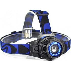 Resim Q5 Şarjlı Mercekli Kafa Feneri Lambası Cree Led Ampül 