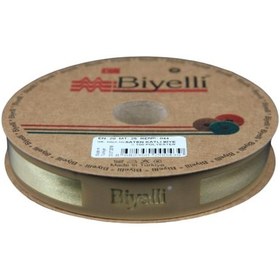 Resim Biye Saten Katlı 044 Yağ Rengi 2 cm 25 Metre %100 Polyester 