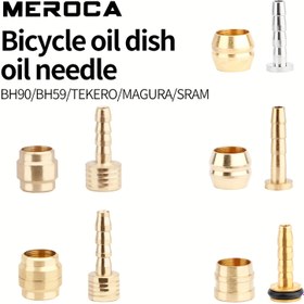 Resim MEROCA Kablo + Yağ İğnesi Seti, Yağ Freni Zeytin Başlığı, Yağ İğnesi, Zeytin Kaplı BH90 BH59 Yağ Borusu Kesme 