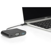 Resim Digitus Usb Type-c™ Vga Multiport Adaptörü, 3 Portlu 