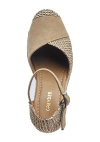Resim Greyder 59003 Bej Keten Hakiki Deri Kadın Chıc Sandalet-837 Bej - Vizon 