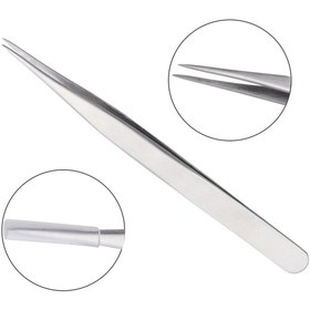 Resim Beauty Box İnce Uç Cımbız Antistatik Paslanmaz Çelik Antimanyetik Tweezer 