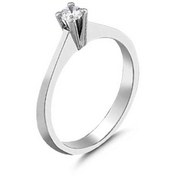 Resim EnginGold 0.06ct Pırlanta Tektaş Yüzük-18k 