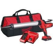 Resim Milwaukee Şarjlı Silikon Tabancası - C18 Pcg/600a-201b Akülü Sosis Silikon Tabancası 