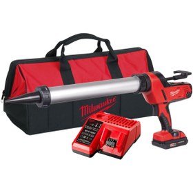Resim Milwaukee Şarjlı Silikon Tabancası - C18 Pcg/600a-201b Akülü Sosis Silikon Tabancası 