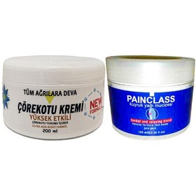 Resim Çörek Otu Kremi Xl Box Büyük Boy İçin Krem White Box 200 Ml + Painclass Kuyruk Yağı 100 Ml Kremi / Diz Dirsek İskelet Sırt Bel Kas na Masaj Seti 