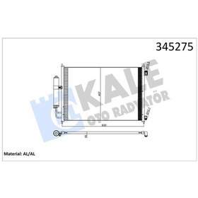 Resim Kale 345275 Klima Kondenseri Nıssan X-trail Dizel-benzin 07 642x388x16 Oto.-mek. Al/al 92100jg000 