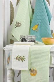 Resim 6 Parça Mutfak Kurulama Bezi 30 X 50 Cm Mint 